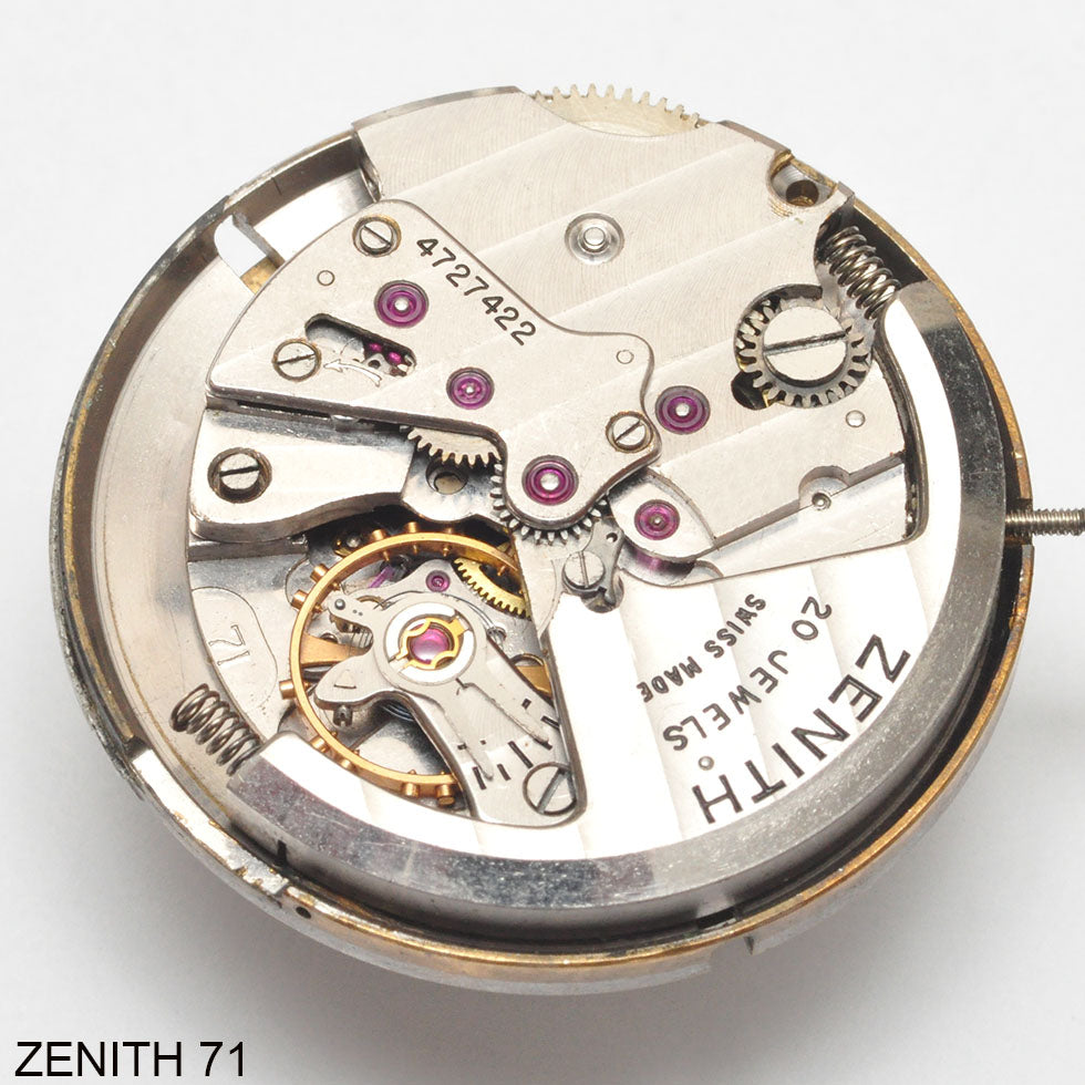 Zenith authentique mouvement mécanique montre dame des années 50 avec remontoir Zenith authentique mouvement mécanique montre dame des années 50 avec remontoir