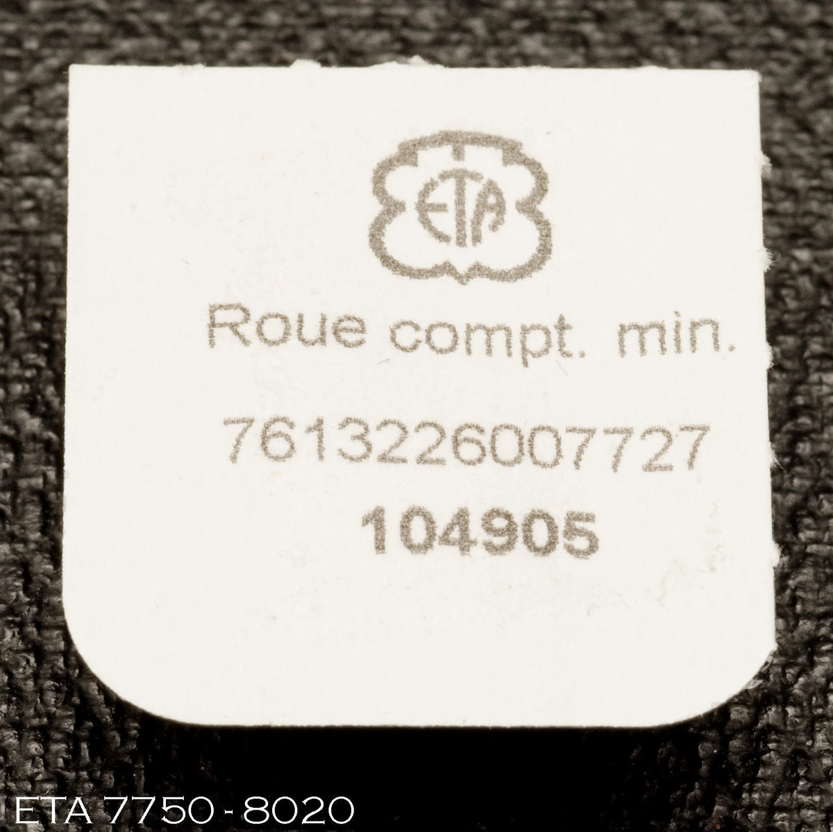 ETA Valjoux 2473 8020 Minute Counting Wheel open, unsure of exact