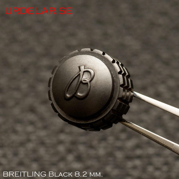 Crown, Breitling Avenger Black, Screw down, Diam. 8.2 mm.