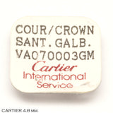 Crown, CARTIER SANTOS, steel, D=4.8 mm. NOS.