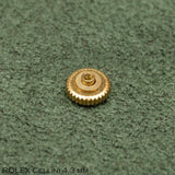 Crown, ROLEX Cellini, Patent, Gold, Diam: 4.3 mm.