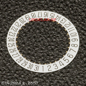ETA 2824.2-2557, Date disc 6H, Black on white background
