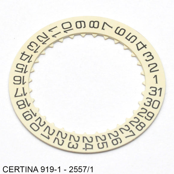 Certina 919-1, Date disc, no: 2557/1