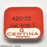 Certina 919-1, Crown wheel & core, no: 420/423