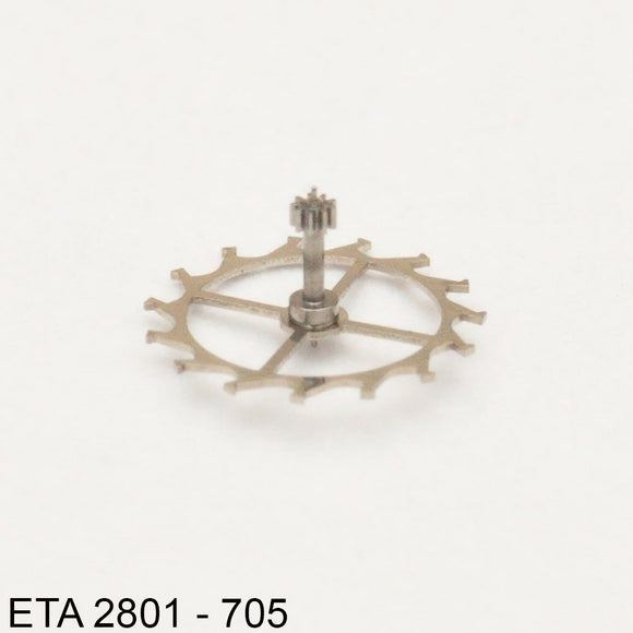 ETA 2824.2-705, Escape wheel