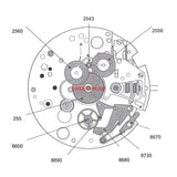 ETA 7750-8670, Hour hammer operating lever