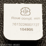 ETA 7750-8020, Minute counting wheel