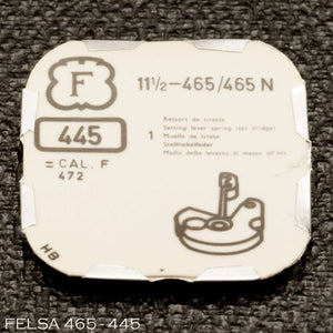 Felsa 465-445, Setting lever spring