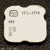 AS 1714-443, Setting lever