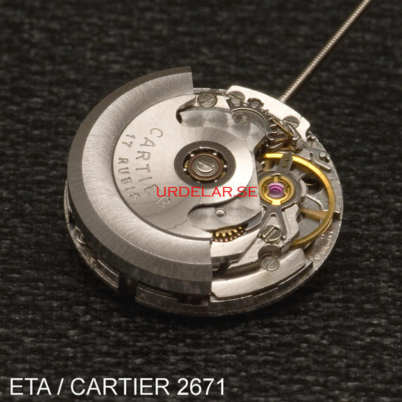 CARTIER / ETA 2671, Complete movement