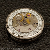 CARTIER / ETA 2671, Complete movement