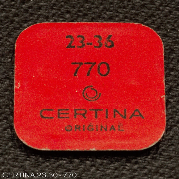 Certina 23.30-770, Mainspring