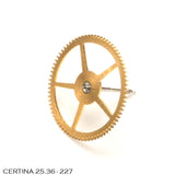 Certina 25.36-227, Sweep seconds wheel