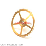 Certina 28.16-227, Fourth wheel, centre second, Ht: 600