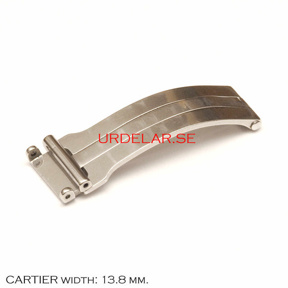 Bracelet Clasp, CARTIER Santos, w: 13.8 mm, steel