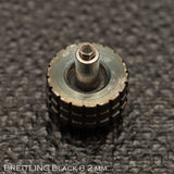 Crown, Breitling Avenger Black, Screw down, Diam. 8.2 mm.