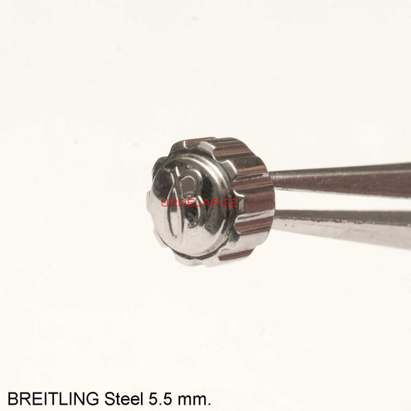 Crown, Breitling Steel, Diam. 5.5 mm.