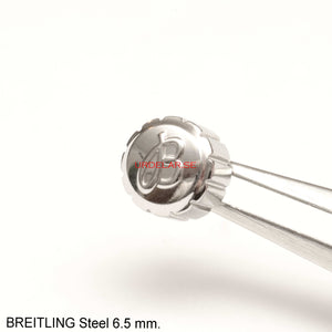 Crown, Breitling Superocean Steel, Screw-down, Diam. 6.5 mm