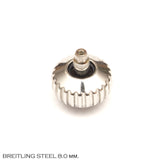 Crown, Breitling Steel, Screw-down, Diam. 8.0 mm.