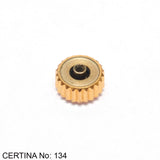 Crown, Certina, gold, No: 134, 5.0 x 3.0, tube: 2.0