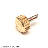 Crown, Certina, gold, 5.0 x 2.9, tube: 2.5