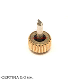 Crown, Certina, gold, 5.0 x 2.9, tube: 2.5