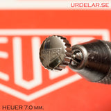 Crown, Heuer, steel, D=7.0 mm.