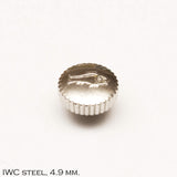 Crown, IWC, steel, D=4.9 mm.