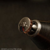 Crown, Jaeger Le Coultre Patent, Diam: 4.5 mm, steel.