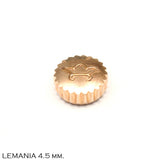 Crown, Lemania, NOS in rose gold, D=4.5 mm.