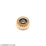 Crown, Lemania, NOS in rose gold, D=4.5 mm.