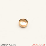 Crown, Omega waterproof, Gold. 4.0 x 1.9 x 2.0 - 0.90*