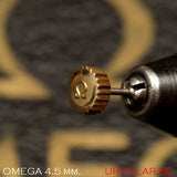 Crown, Omega waterproof, Gold. 4.5 x 2.0 x 2.0 - 0.90