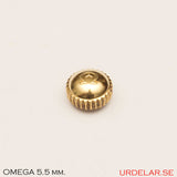 Crown, Omega Naiad* waterproof, Gold. 5.5 x 3.4 x 2.0 - 0.90