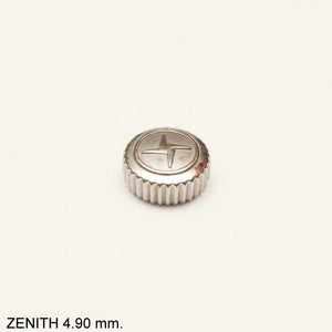 Crown, Zenith vintage in steel, D=5.0 mm. På