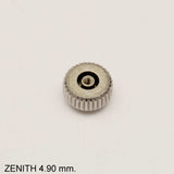 Crown, Zenith vintage in steel, D=5.0 mm. På