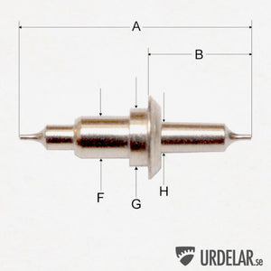 Jaeger le Coultre 497 Futurematic (12'''), Balance staff, DCN: 3396