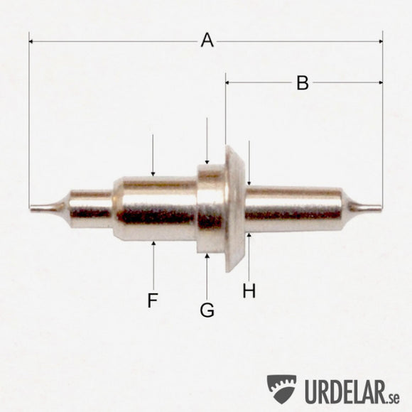 Omega 18''' P, Balance staff, DCN: 40