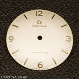 Dial, CERTINA waterking, Cal: 25.66