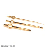 Viisareilla varustettu kellotaulu, Certina, kaliiperi: 25-66