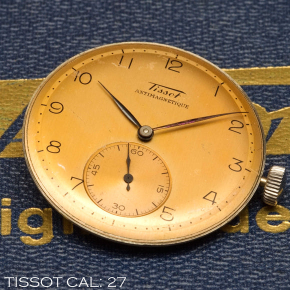 Dial w. Hands, TISSOT cal: 27