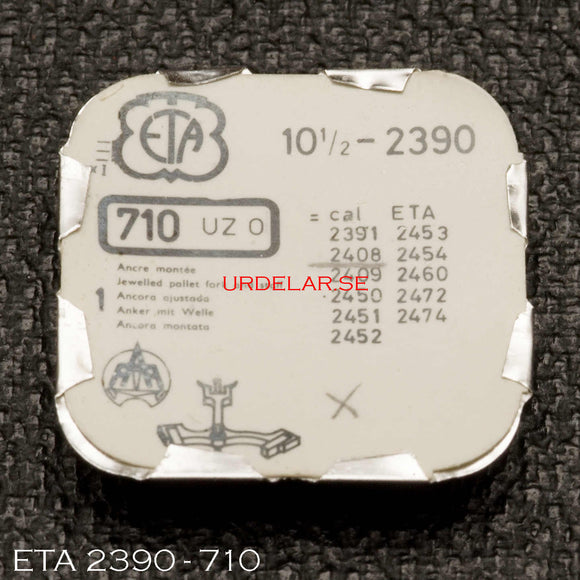 ETA 2390-710, Pallet fork