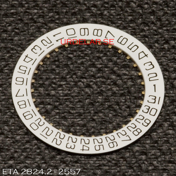 ETA 2824.2-2557, Date disc 3H, Black on white background