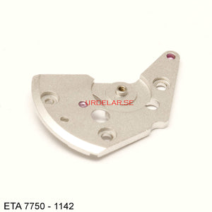 ETA 7750-1142, Automatic device bridge, jewelled nickel