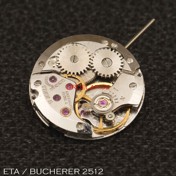 ETA / Bucherer 2512, Complete movement