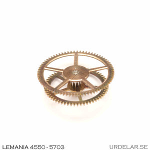 Lemania 4550, 4650-5703, Third wheel with driving wheel for second