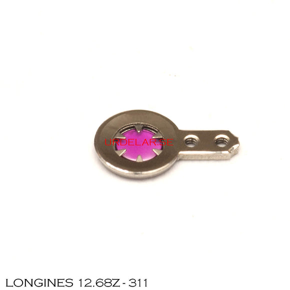 Longines 12.68Z-311, Upper cap-jewel, shock resist