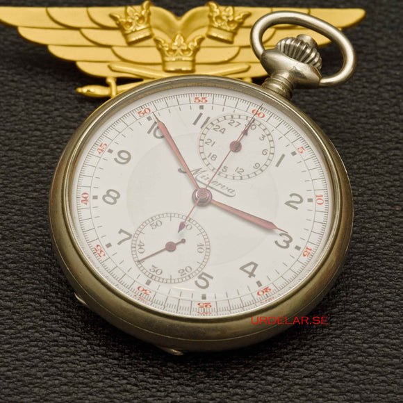 Minerva m/41 WWII Swedish Airforce Cronograph*