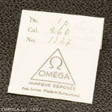 OMEGA 30, 30T2RG-1327, Balance, complete, NOS