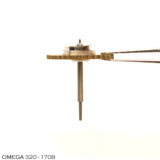 Omega 320-1708, Minute recording runner, mounted, NOS